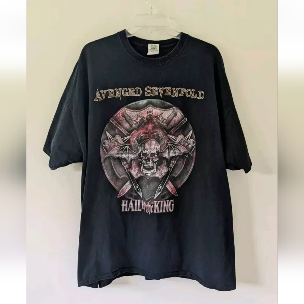 Avenged Sevenfold Hail To The King 2014 Tour T-Shirt Adult 2XL Heavy Metal Rock